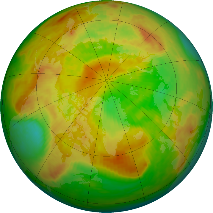 Arctic ozone map for 30 May 1984